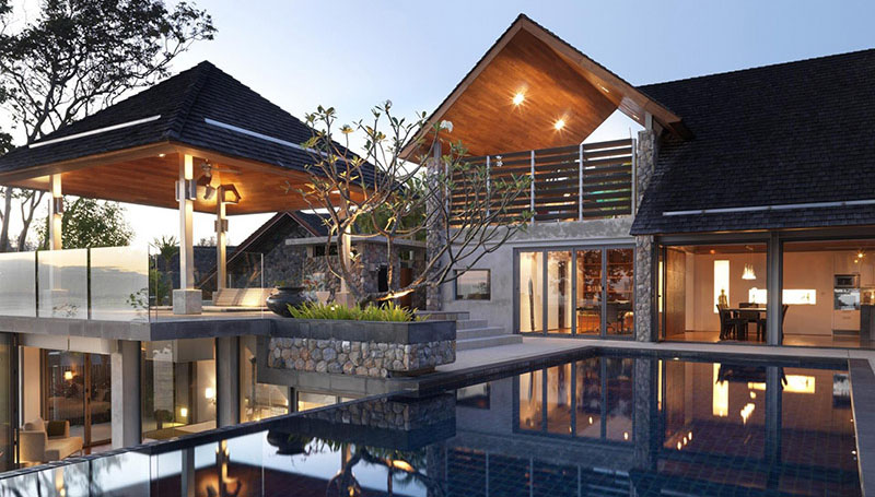 semi-inground pool